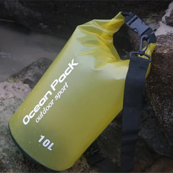 Чанта за вода на лодката обем 10 л, с лека чанта за мобилен телефон, Плаващ калъф, Подвижни Преносими PVC, лесна инсталация за водни спортове